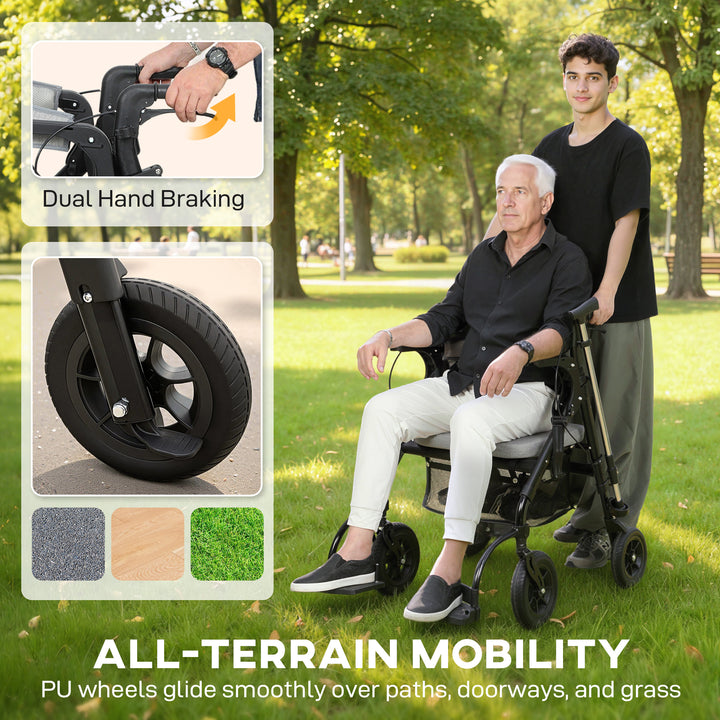 Rollator Walker Wheelchair, with Seat