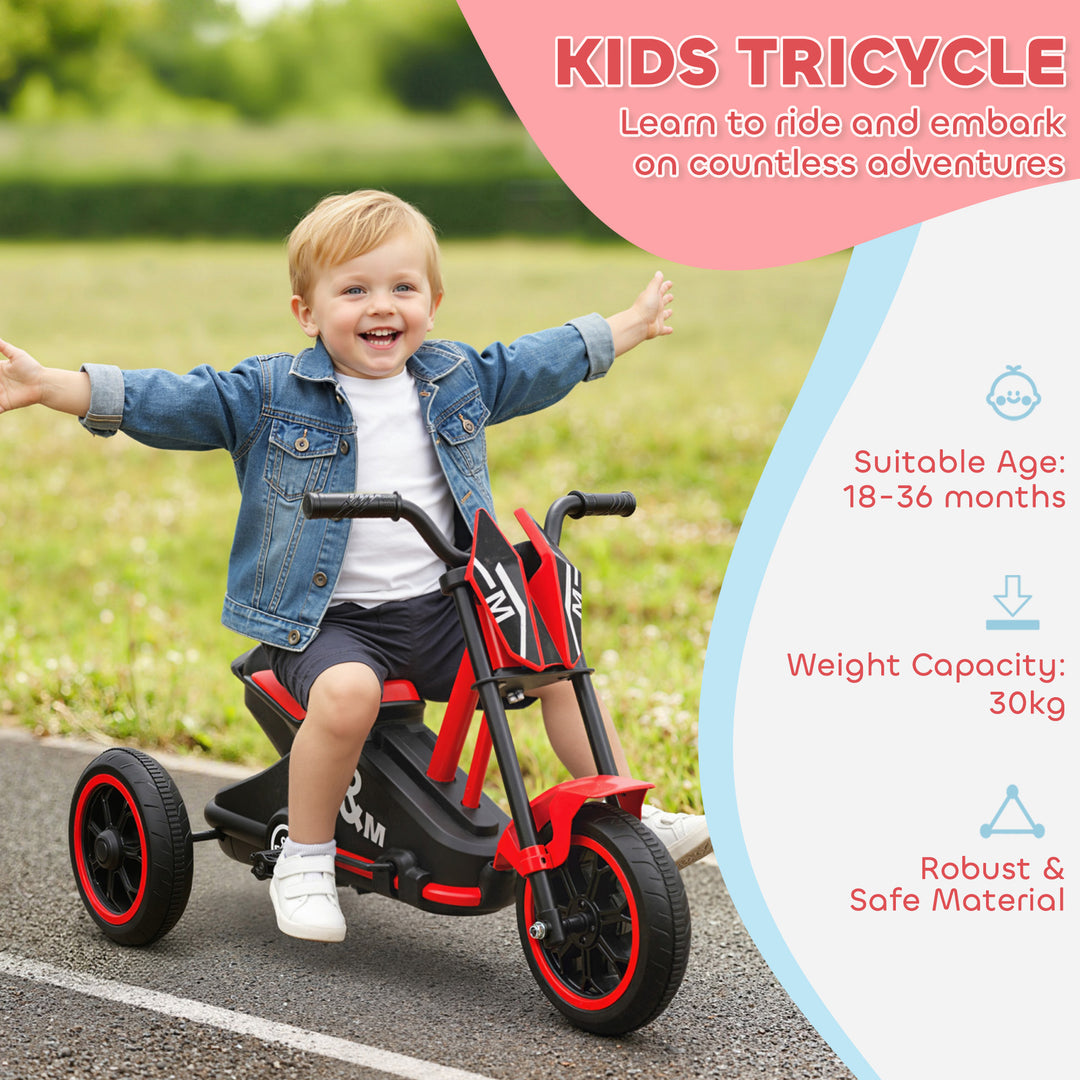 Kids Tricycle Baby Trike, Kids Trike with Pedal, 3 Wheel Toddler Balance Bike for Indoor Outdoor Use