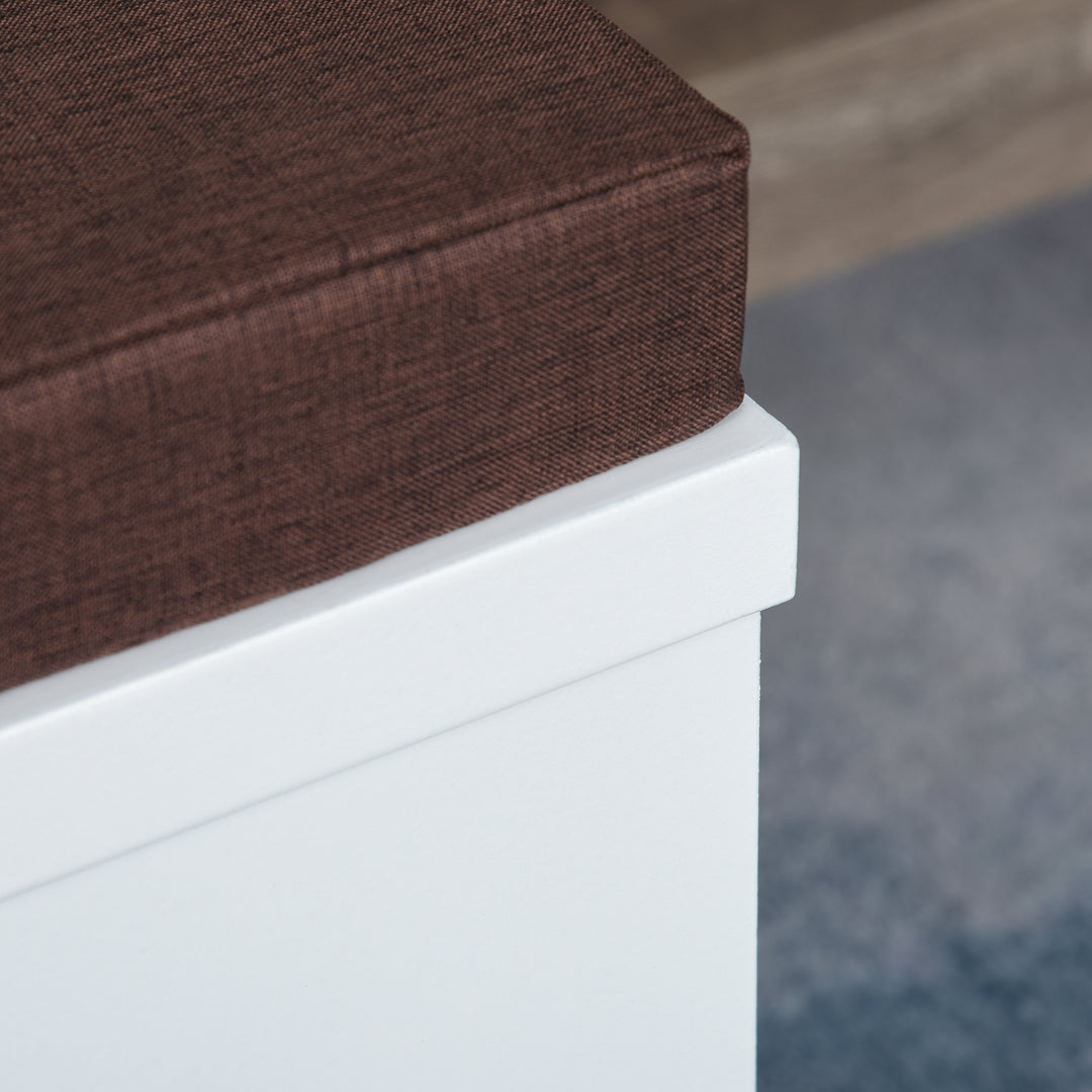 MCL Cat House Bed Cat Scratching Cube for Small Cat Pet Furniture with Removable Scratching Pad and Soft Cushion White