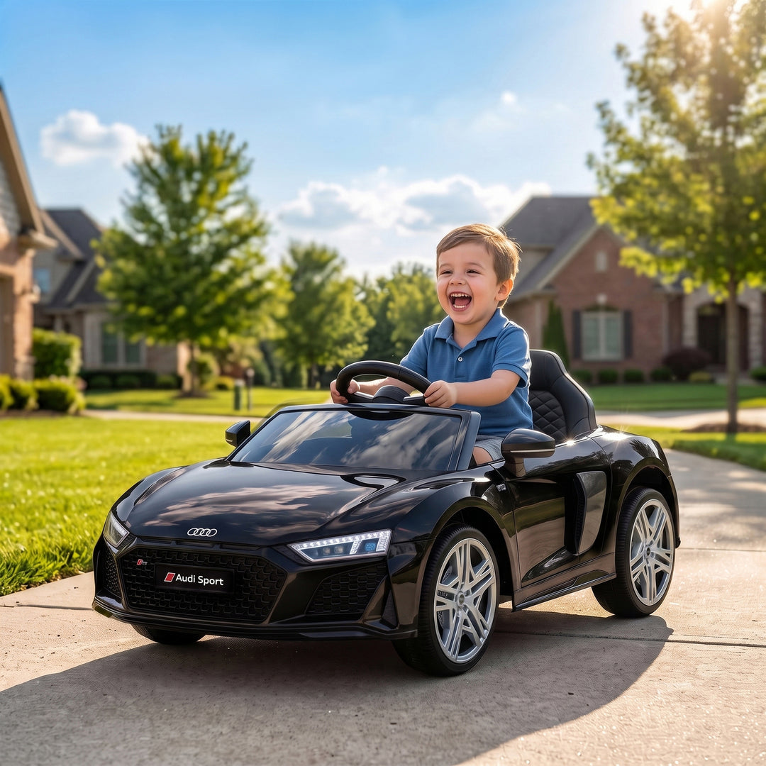 Licensed Audi R8 Spyder 12V Electric Car for Kids with Remote - view 2