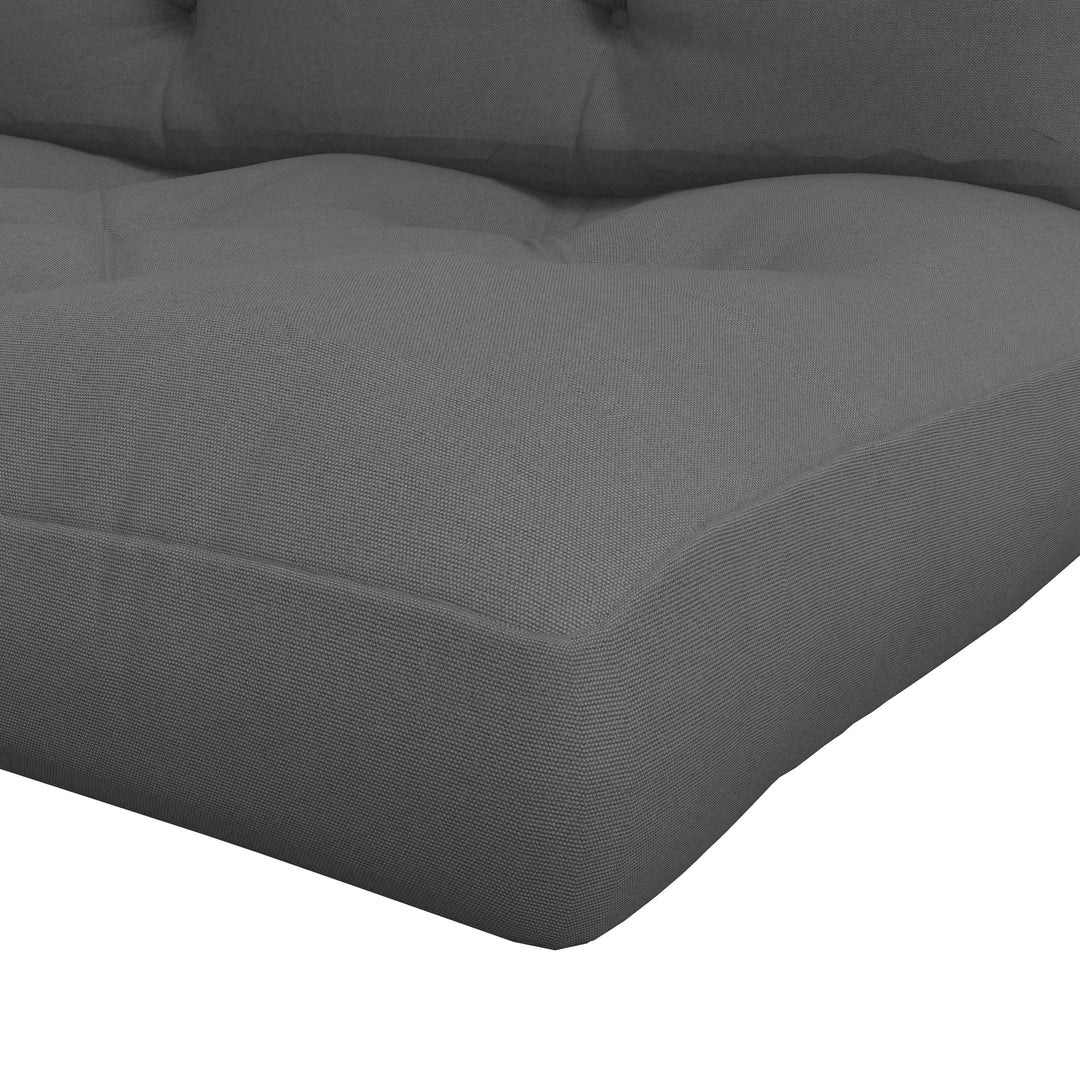 Seat and Back Padded Pallet Cushion Set - Dark Grey