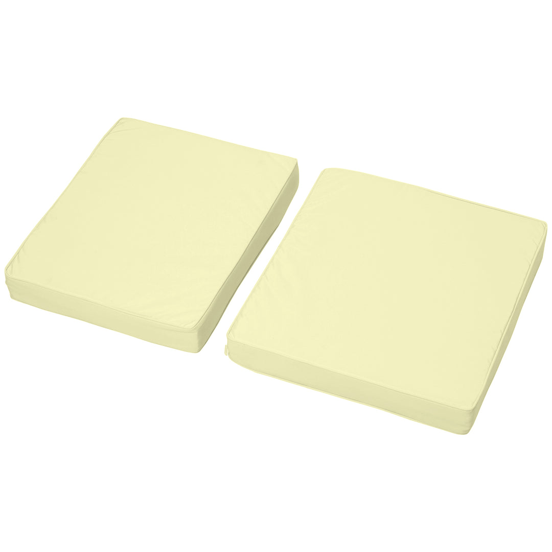 2-Piece Garden Seat and Back Cushion Set, Replacement Cushions for Out