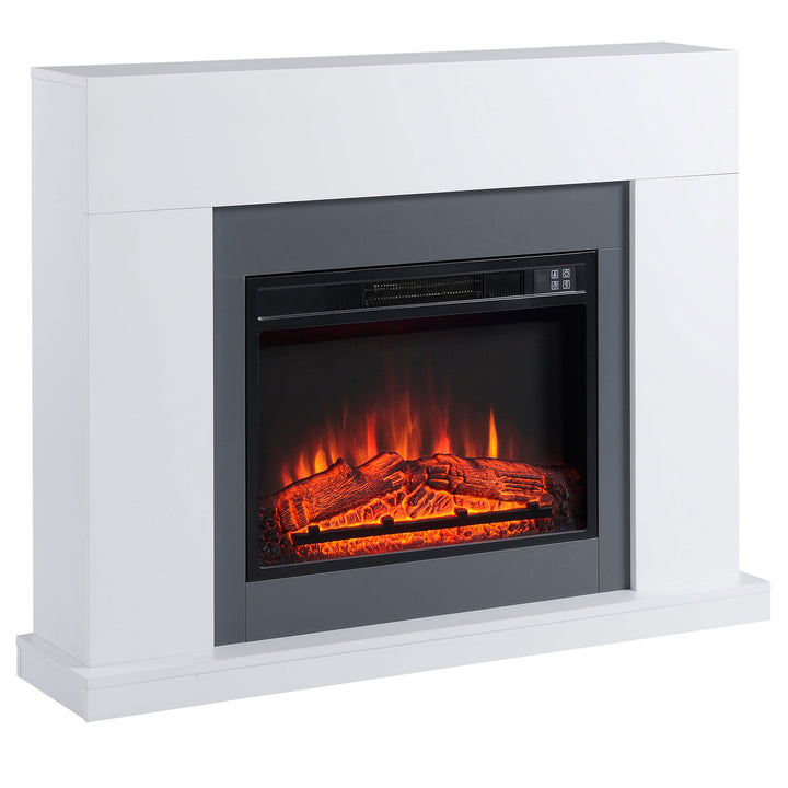 44" Electric Fireplace Suite with Remote Control, 2000W Freestanding F