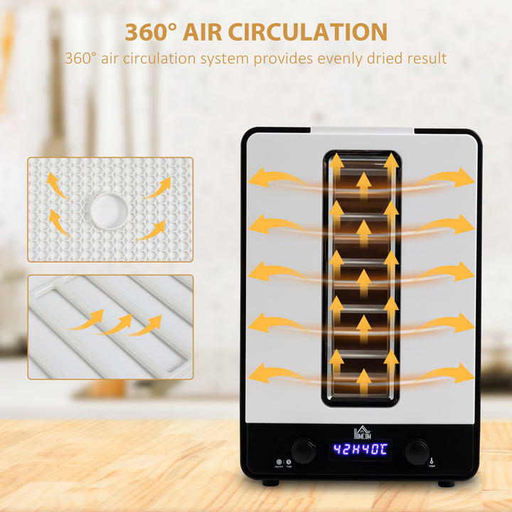 11-Tray Food Dehydrator, 40-70℃ Temperature and Timer