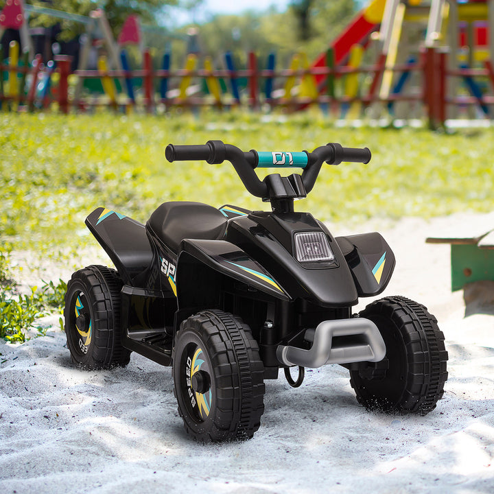 HOMCOM 6V Kids Electric Ride on Car ATV Toy Quad Bike Four Big Wheels w/ Forward Reverse Functions Toddlers aged 18