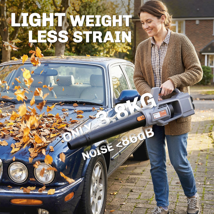 Leaf Blower Cordless with 2 x 4000mAh Batteries &amp; Charger, 36V Lightwe