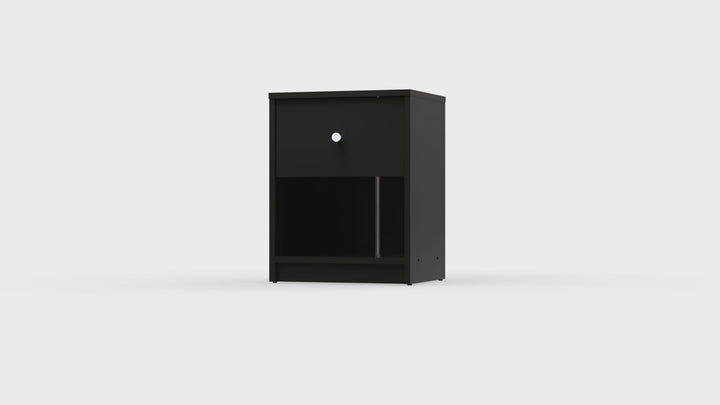 May Bedside 1 Drawer in Black