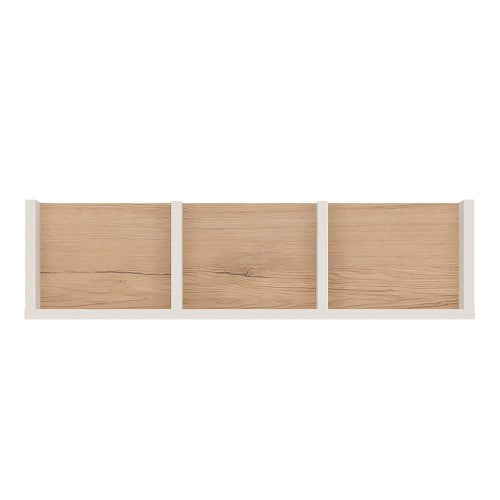 4kids 70cm Sectioned Wall Shelf in Light Oak