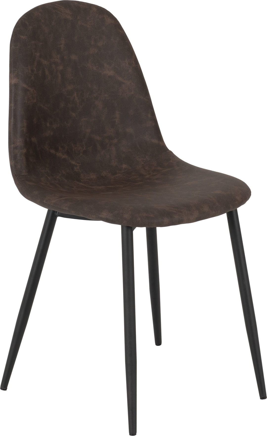 Athens Rectangular Dining Set (X4 Chairs) - Medium Oak Effect/Brown Pu