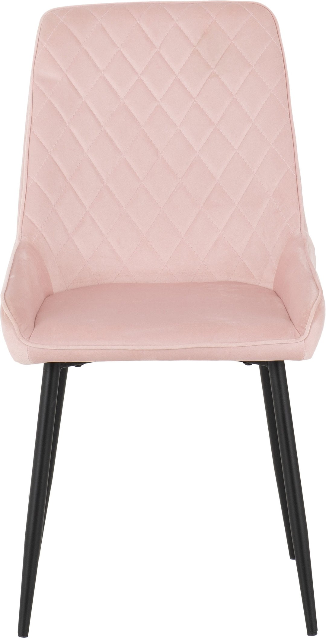 Athens Rect & Avery Dining Set (X4 Chairs) - Concrete/Baby Pink Velvet