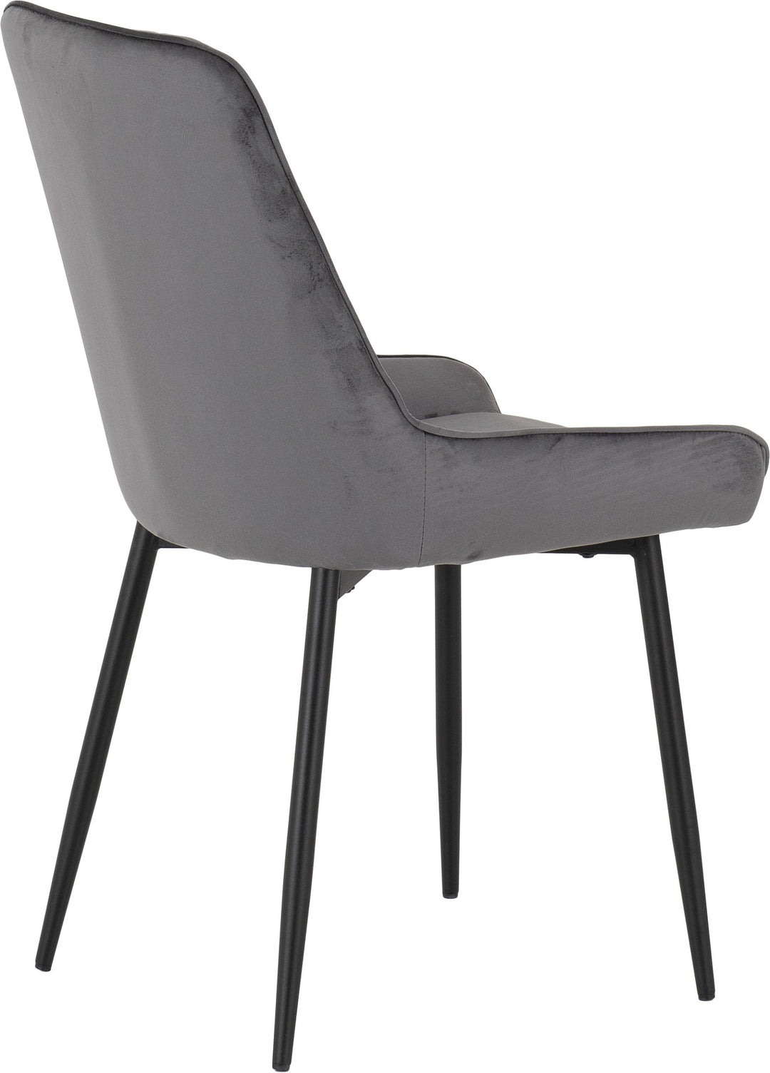 Treviso & Avery Dining Set (X4 Chairs) - Light Oak Effect/Grey Velvet