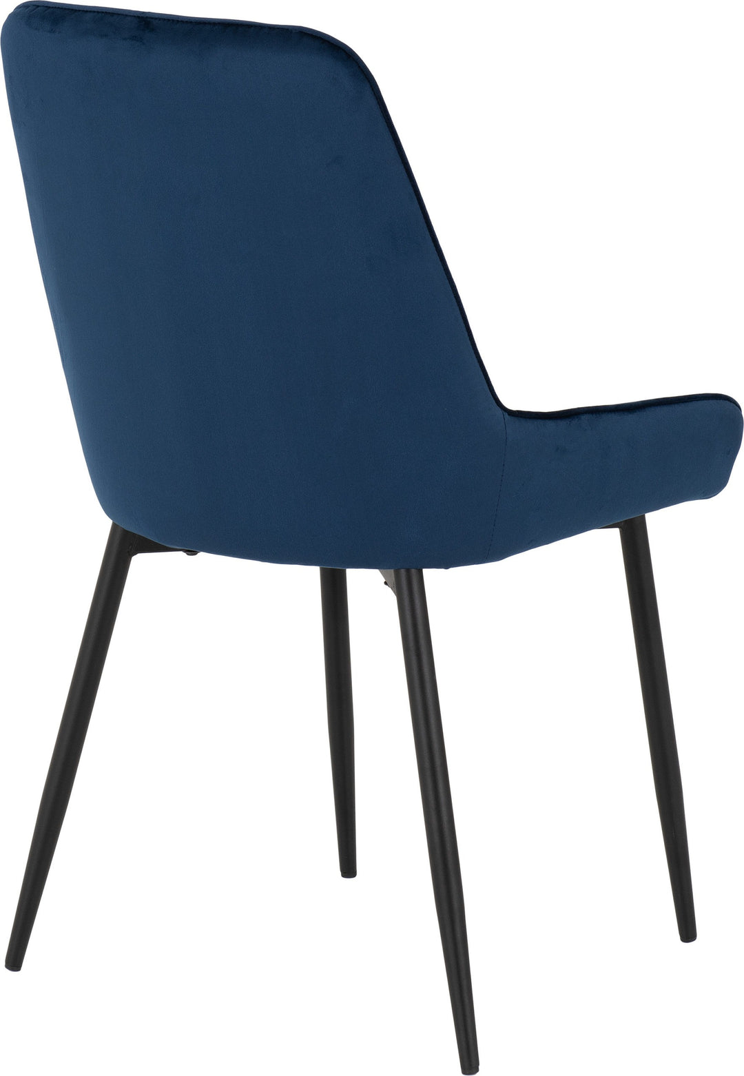 Treviso & Avery Dining Set (X4 Chairs) - Light Oak Effect/Sapphire Blue Velvet