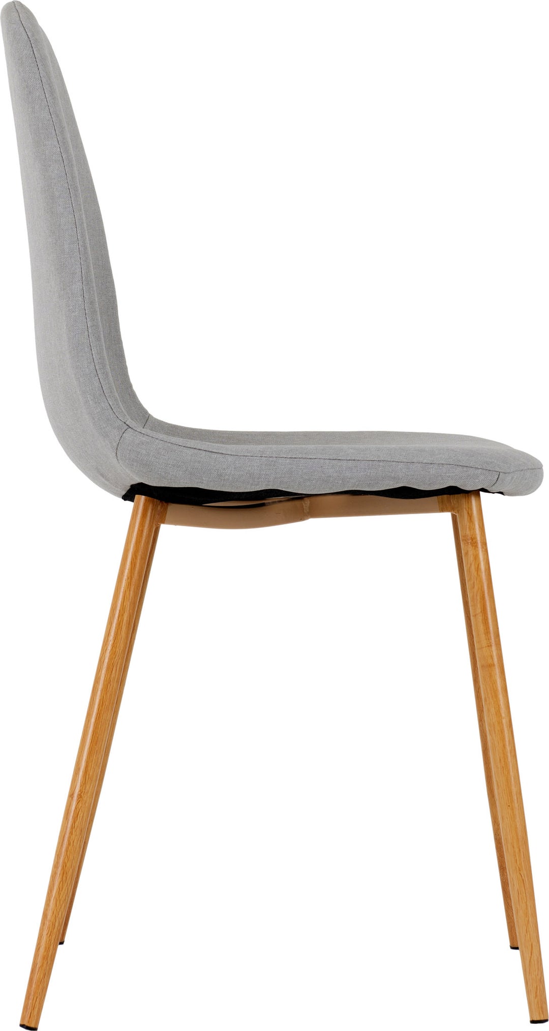 Barley Dining Set (X4 Chairs) - Oak Veneer/Grey Fabric/Oak Effect