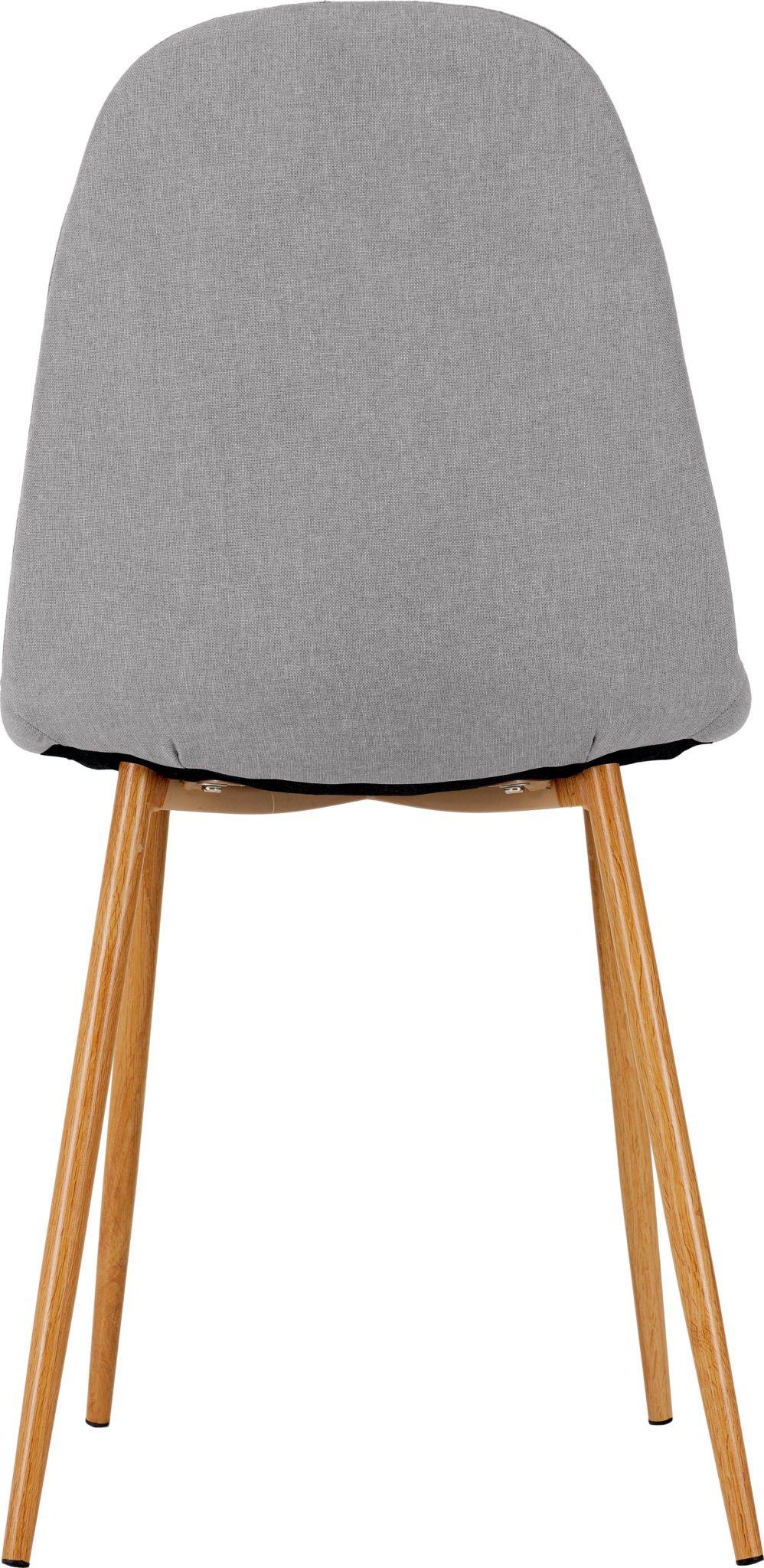 Barley Dining Set (X4 Chairs) - Oak Veneer/Grey Fabric/Oak Effect