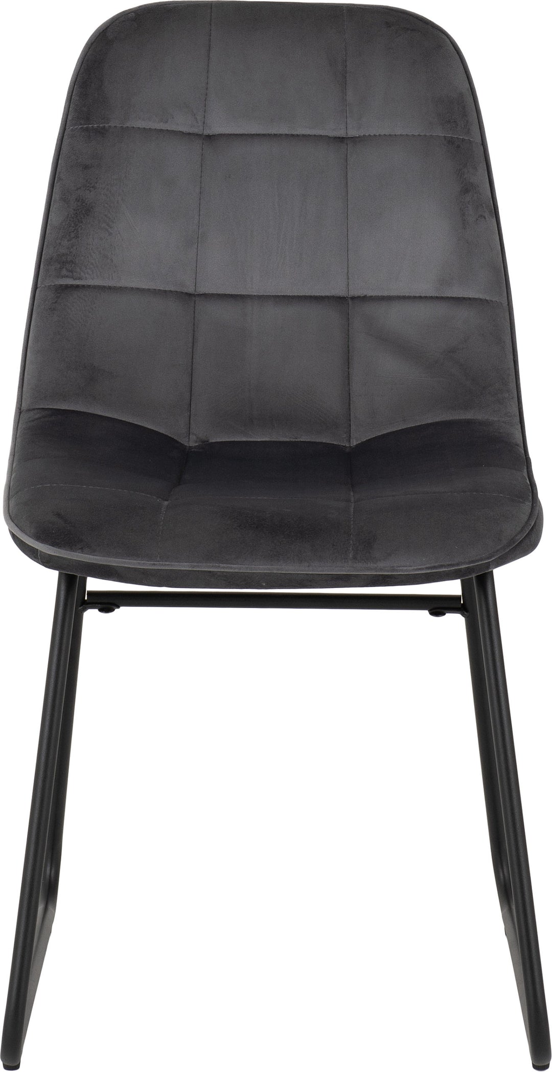 Quebec Straight & Lukas Dining Set (X4 Chairs) - Medium Oak Effect/Grey Velvet