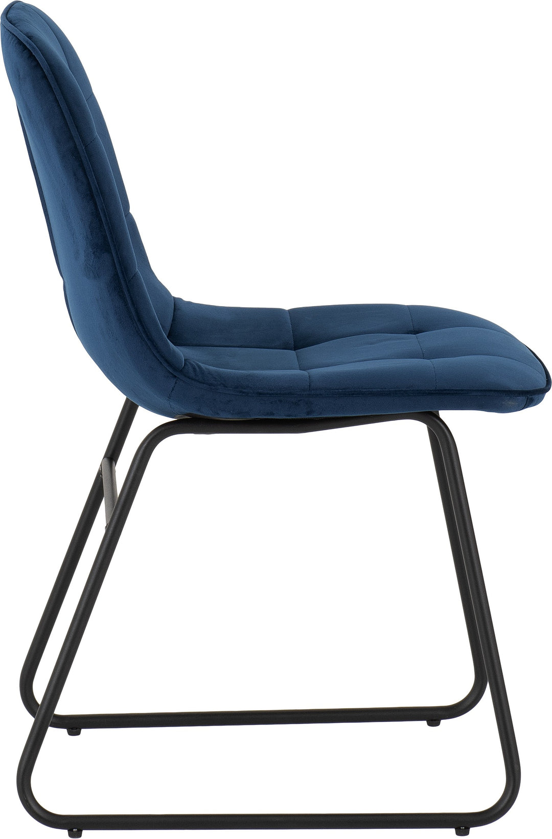 Quebec Wave & Lukas Dining Set (X4 Chairs) - Medium Oak Effect/Sapphire Blue Velvet