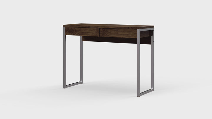 Function Plus Desk 2 Drawers in Walnut