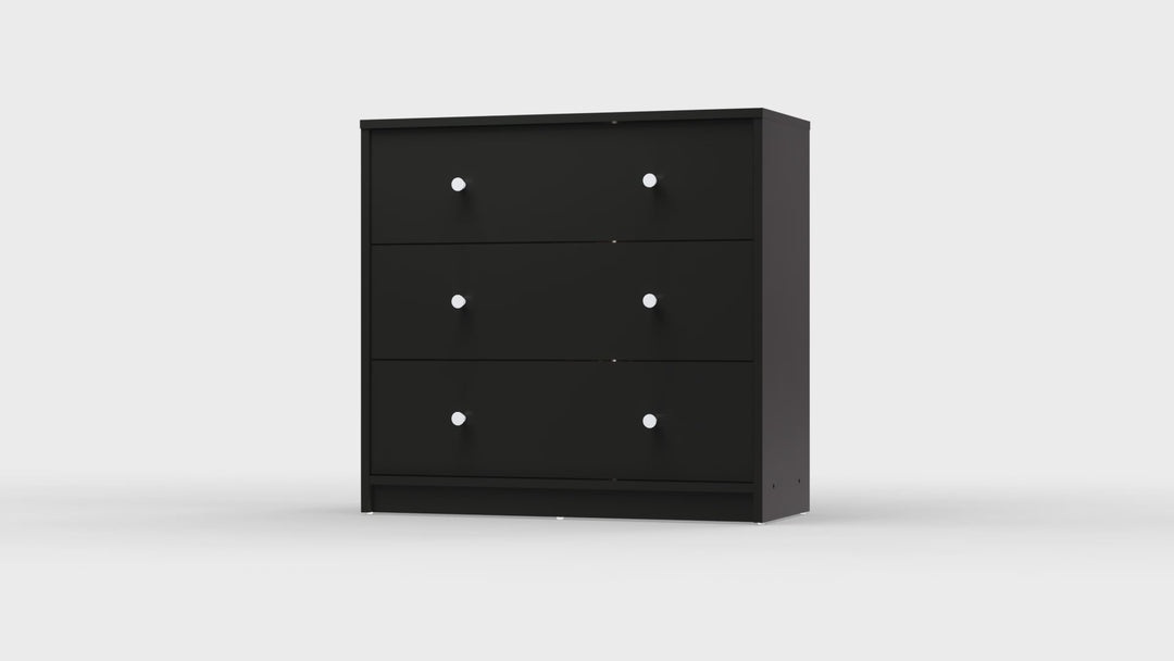 May Chest of 3 Drawers in Black