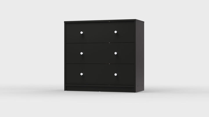 May Chest of 3 Drawers in Black