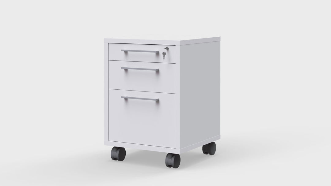 Prima Mobile file cabinet in White